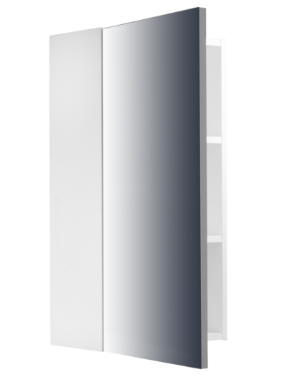 Шкаф навесной SANTREK HOME "СТИЛЬ NEW-40" (зеркальный)  белый 400х750х220