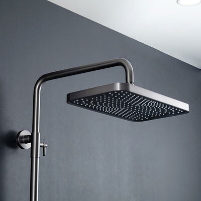 G2496-19 Душевая система GAPPO с верхним душем и ручной лейкой (оружейная сталь)