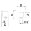 LM4583C Подключение для душевого шланга для LM4522C, LM4529C, LM7842C, LM7849C, хром	 LEMARK							