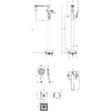 LM3744MW Bronx Смеситель для ванны напольный, белый LEMARK