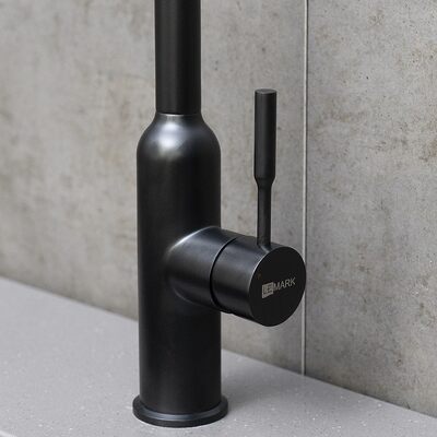 LM5079BL Expert Смеситель для кухни с поворотным изливом, чёрный LEMARK
