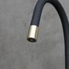 LM5083LGN-Black Expert Смеситель для кухни, с гибким изливом, с подключением к фильтру питьевой воды, светлое золото нано/черный LEMARK