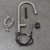 LM5086S Expert Смеситель для кухни с вытяжным изливом и 2х-функциональным аэратором, сталь LEMARK