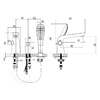 LM4947CW Melange Смеситель для ванны встраиваемый, на 3 отверстия, с аксессуарами, хром/белый LEMARK