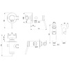 LM3819C Minima Смеситель с гигиеническим душем, встраиваемый, хром LEMARK								
