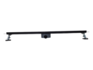 Линейный душевой трап SANTREK AQUA  B-70900 BLACK нерж 70*900мм (горизонт выпуск 360 гр, ф40) (решетка щелевая, под плитку) сухой затвор и гидрозатвор