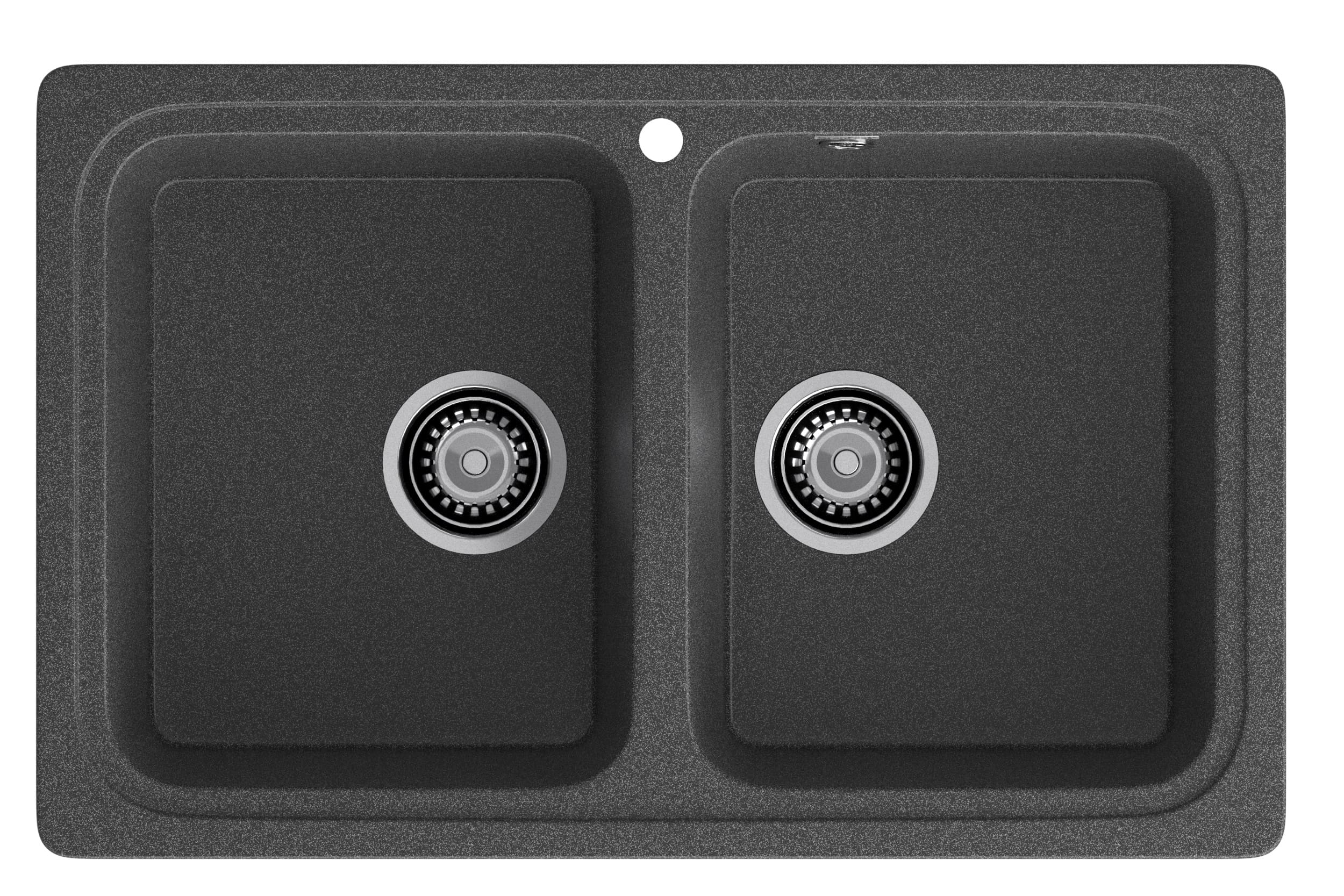 Мойка SANTREK AQUA PRO BOXY SA-S780K  2 чаши 780*510 мм (графит-309) (без сифона)