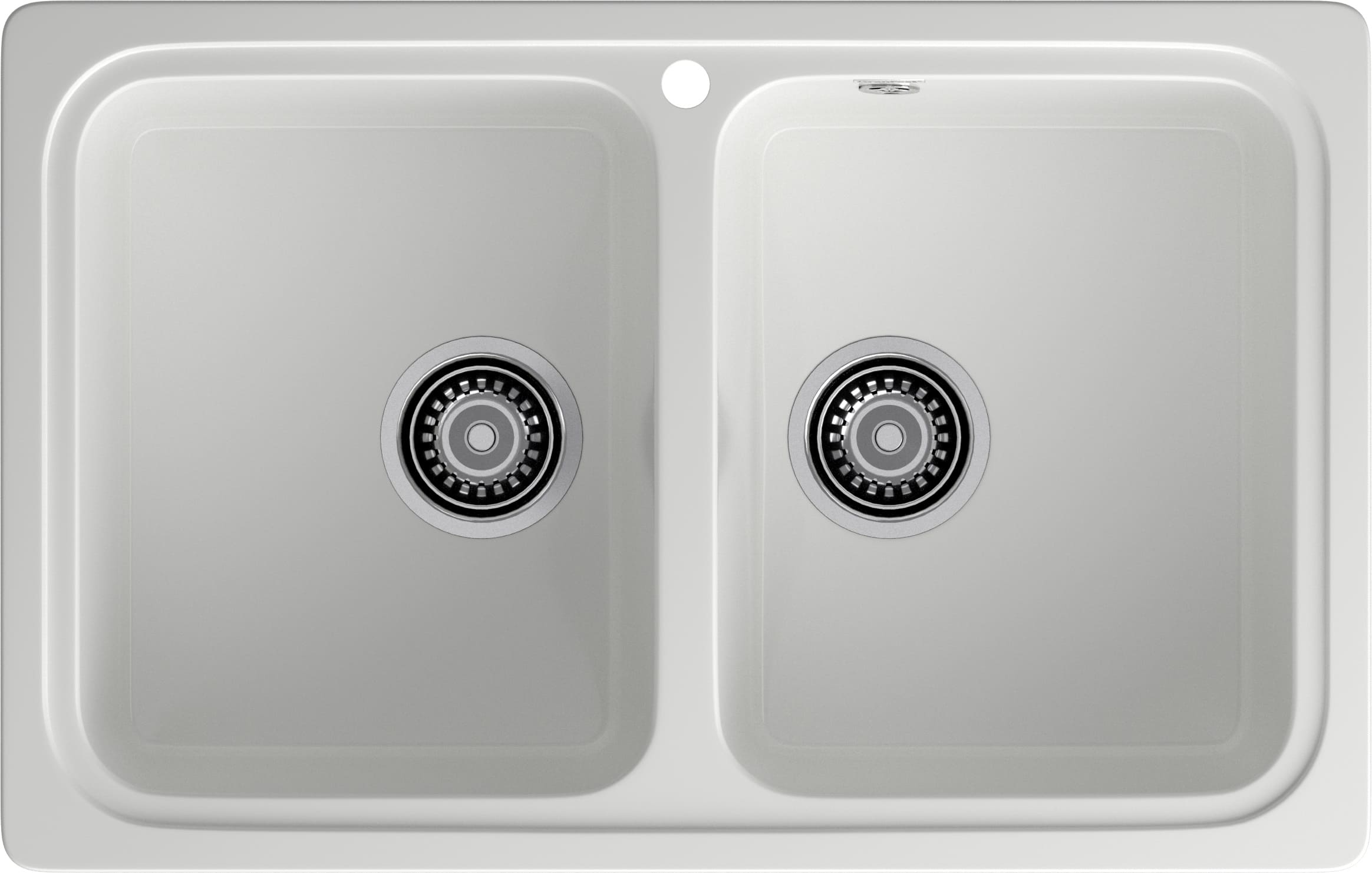 Мойка SANTREK AQUA PRO BOXY SA-S780K  2 чаши 780*510 мм (иней-321) (без сифона)