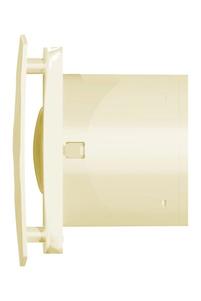 Вентилятор ERA WAVE D100С Ivory накладной обр.клапан (бежевый)