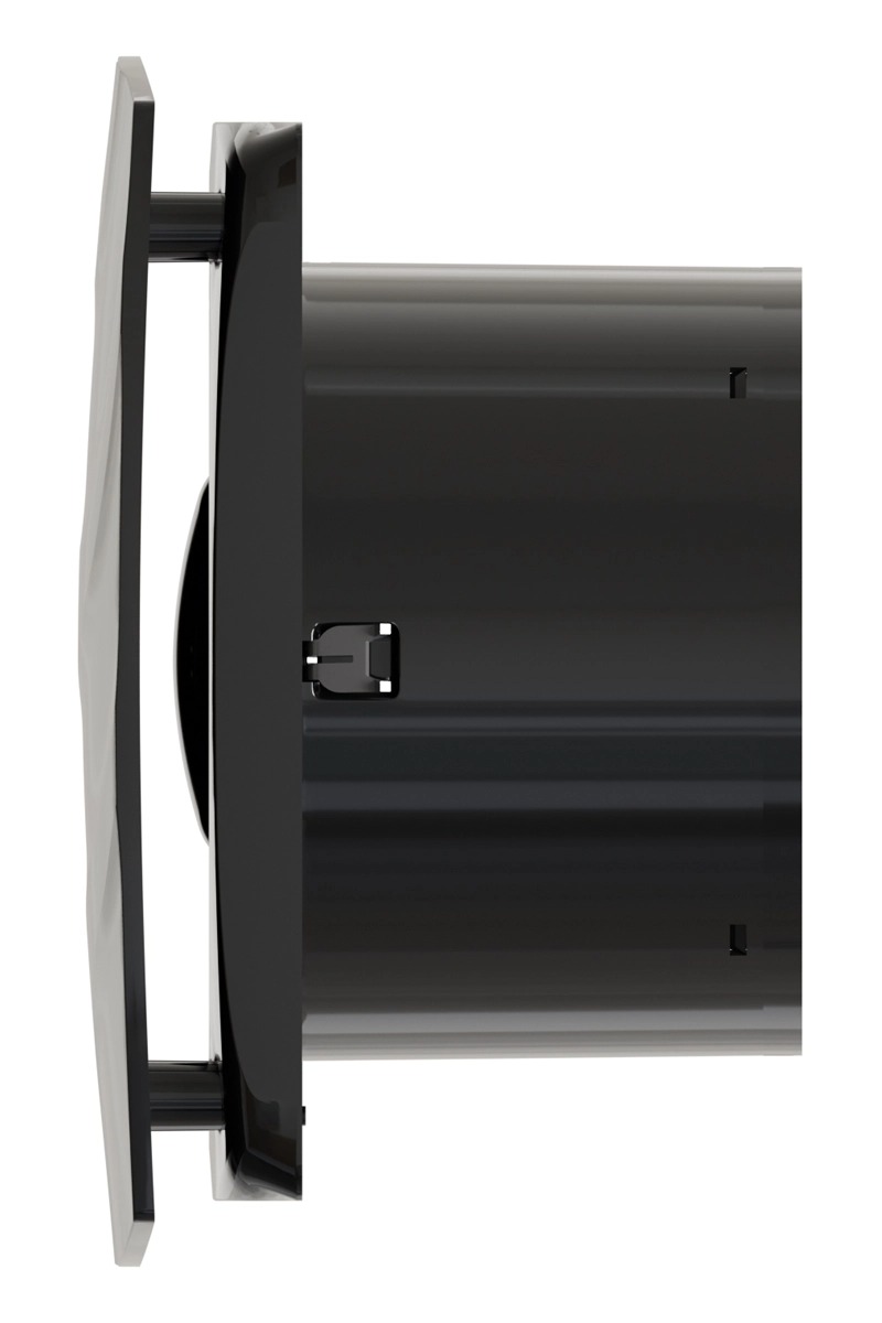 Вентилятор ERA WAVE D120С Black classic накладной обр.клапан (чёрный)