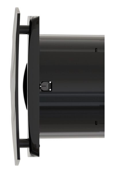 Вентилятор ERA WAVE D120С Black classic накладной обр.клапан (чёрный)