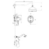 LM4829C Villa Смеситель для душа встраиваемый с дополнительной 1-функциональной лейкой, хром LEMARK																									
