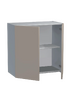 Шкаф для посуды 60 цвет Капучино/Серый SANTREK HOME (ЛДСП)