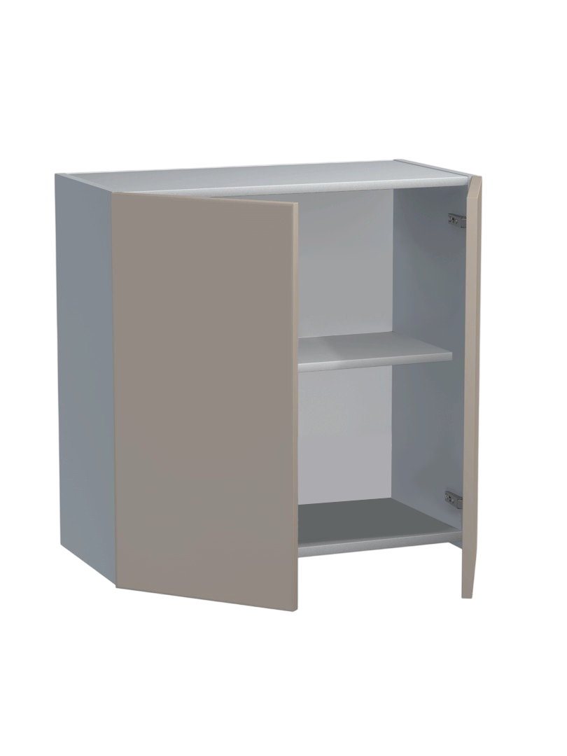 Шкаф для посуды 60 цвет Капучино/Серый SANTREK HOME (ЛДСП)
