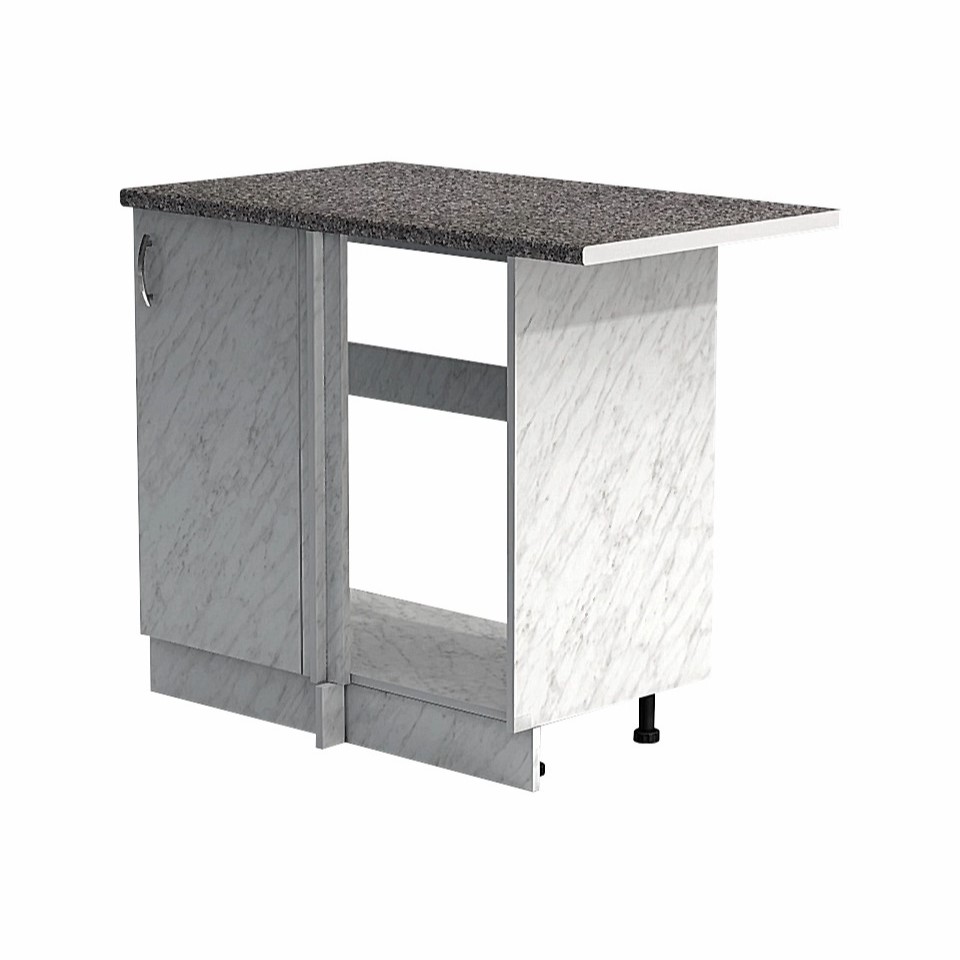 Рабочий стол угловой универсальный 100 цвет Карара столешница Гранит SANTREK HOME (ЛДСП)