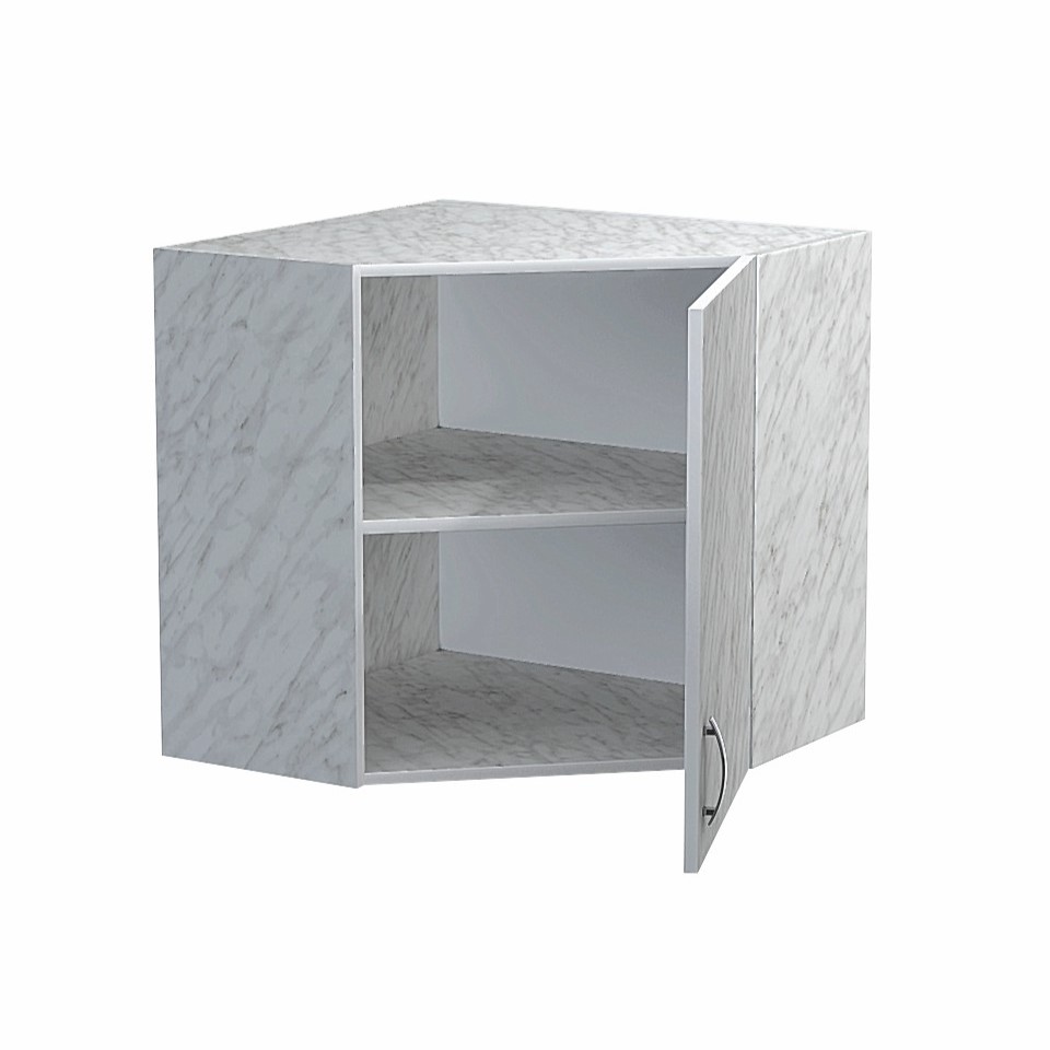Шкаф угловой 60*60 цвет Карара SANTREK HOME (ЛДСП)