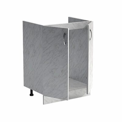 Тумба 60*50 цвет Карара (2 дверцы) (ЛДСП)