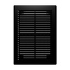 Решетка вентиляционная ERA 1825Р Black сетка разъемная 185х255 пластик ЧЁРНЫЙ