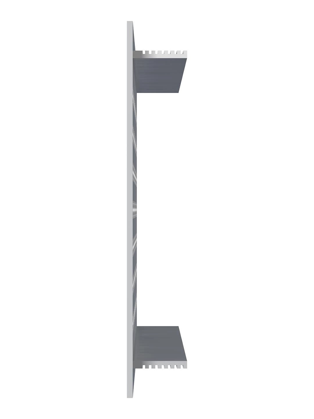 Решетка вентиляционная ERA 4810DP Al Silver сетка переточная 480х100 СЕРЕБРО