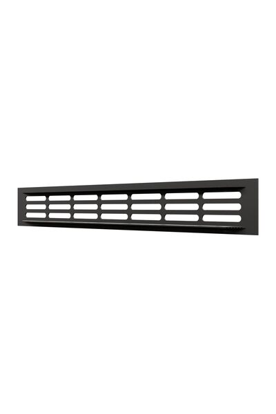 Решетка вентиляционная ERA 3004DP AL Matt black переточная 300x42 ЧЁРНЫЙ МАТОВЫЙ
