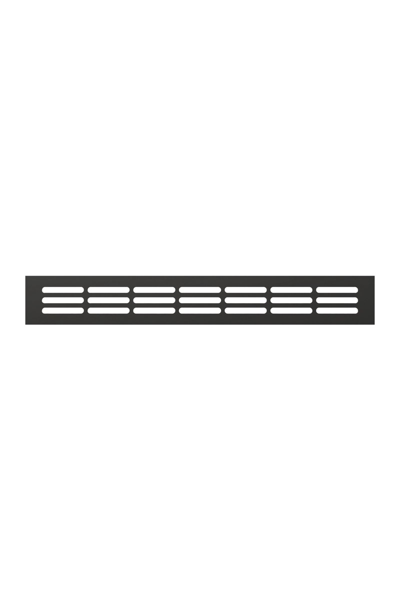 Решетка вентиляционная ERA 3004DP AL Matt black переточная 300x42 ЧЁРНЫЙ МАТОВЫЙ