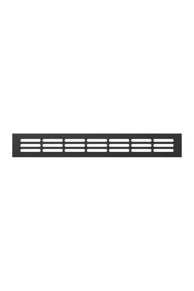 Решетка вентиляционная ERA 3004DP AL Matt black переточная 300x42 ЧЁРНЫЙ МАТОВЫЙ