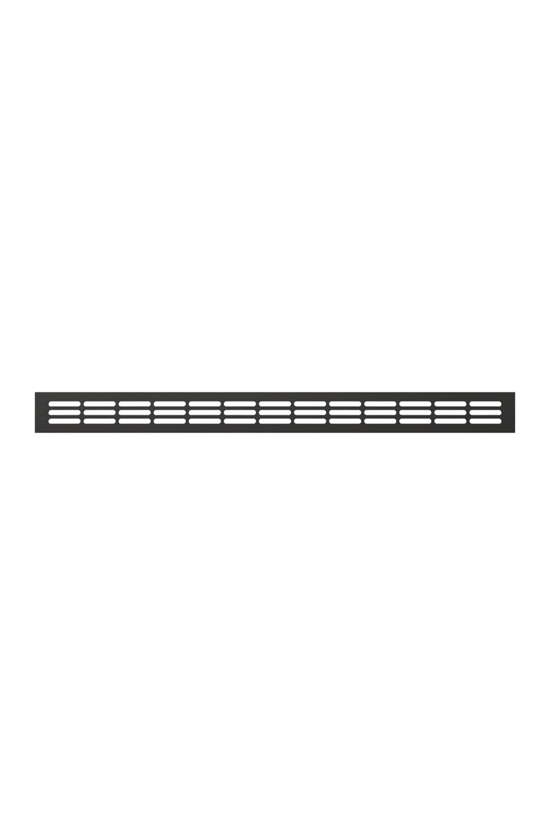 Решетка вентиляционная ERA 5004DP AL Matt black переточная 500x42 ЧЁРНЫЙ МАТОВЫЙ