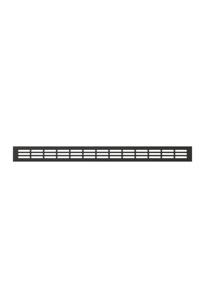 Решетка вентиляционная ERA 5004DP AL Matt black переточная 500x42 ЧЁРНЫЙ МАТОВЫЙ