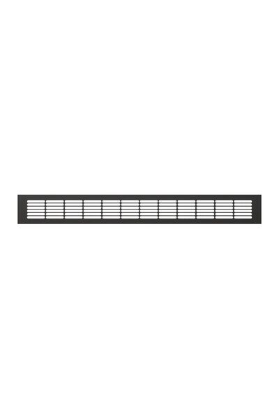 Решетка вентиляционная ERA 5006DP AL Matt black переточная 500x60 ЧЁРНЫЙ МАТОВЫЙ