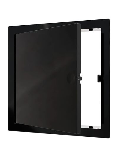 Люк ревизионный ERA LN фланец 150х150 нажимной 172х172 пластик EVECS (L1515N black) ЧЁРНЫЙ