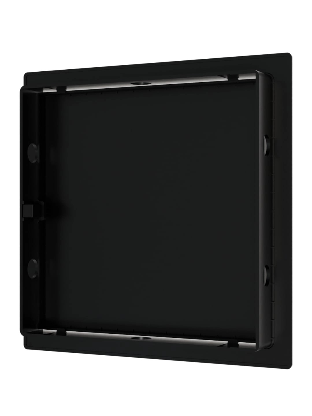 Люк ревизионный ERA LN фланец 150х150 нажимной 172х172 пластик EVECS (L1515N black) ЧЁРНЫЙ
