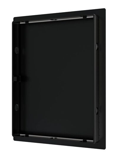 Люк ревизионный ERA LN фланец 150х200 нажимной 172х222 пластик EVECS (L1520N black) ЧЁРНЫЙ