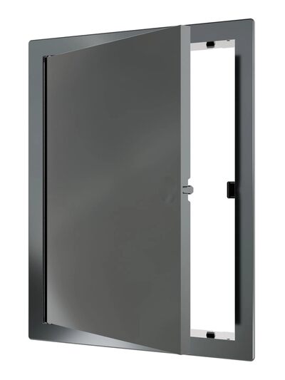Люк ревизионный ERA LN фланец 150х200 нажимной 172х222 пластик EVECS (L1520N gray) СЕРЫЙ