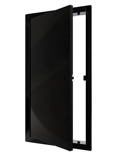Люк ревизионный ERA LN фланец 150х300 нажимной 172х322 пластик EVECS (L1530N black) ЧЁРНЫЙ
