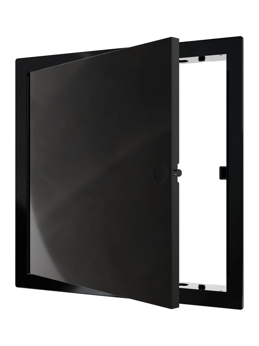 Люк ревизионный ERA LN фланец 200x200 нажимной 224х224 пластик EVECS (L2020N black) ЧЁРНЫЙ