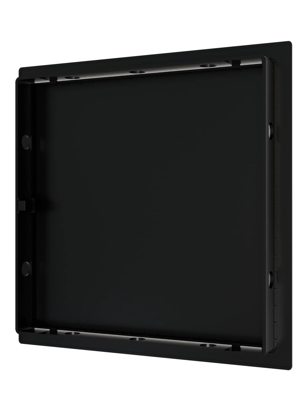 Люк ревизионный ERA LN фланец 200x200 нажимной 224х224 пластик EVECS (L2020N black) ЧЁРНЫЙ