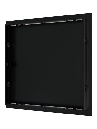 Люк ревизионный ERA LN фланец 200x200 нажимной 224х224 пластик EVECS (L2020N black) ЧЁРНЫЙ