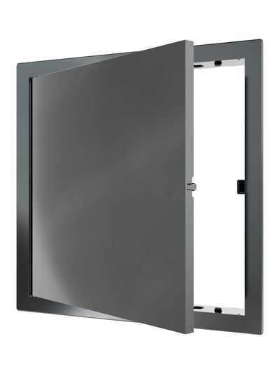 Люк ревизионный ERA LN фланец 200x200 нажимной 224х224 пластик EVECS (L2020N gray) СЕРЫЙ