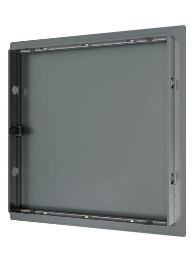 Люк ревизионный ERA LN фланец 200x200 нажимной 224х224 пластик EVECS (L2020N gray) СЕРЫЙ