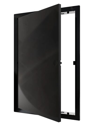 Люк ревизионный ERA LN фланец 200х300 нажимной 223х323 пластик EVECS (L2030N black) ЧЁРНЫЙ