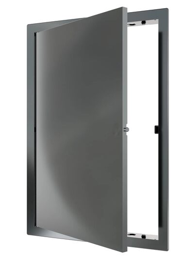 Люк ревизионный ERA LN фланец 200х300 нажимной 223х323 пластик EVECS (L2030N gray) СЕРЫЙ