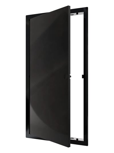 Люк ревизионный ERA LN фланец 200х400 нажимной 223х423 пластик EVECS (L2040N black) ЧЁРНЫЙ