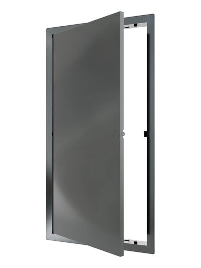 Люк ревизионный ERA LN фланец 200х400 нажимной 223х423 пластик EVECS (L2040N gray) СЕРЫЙ