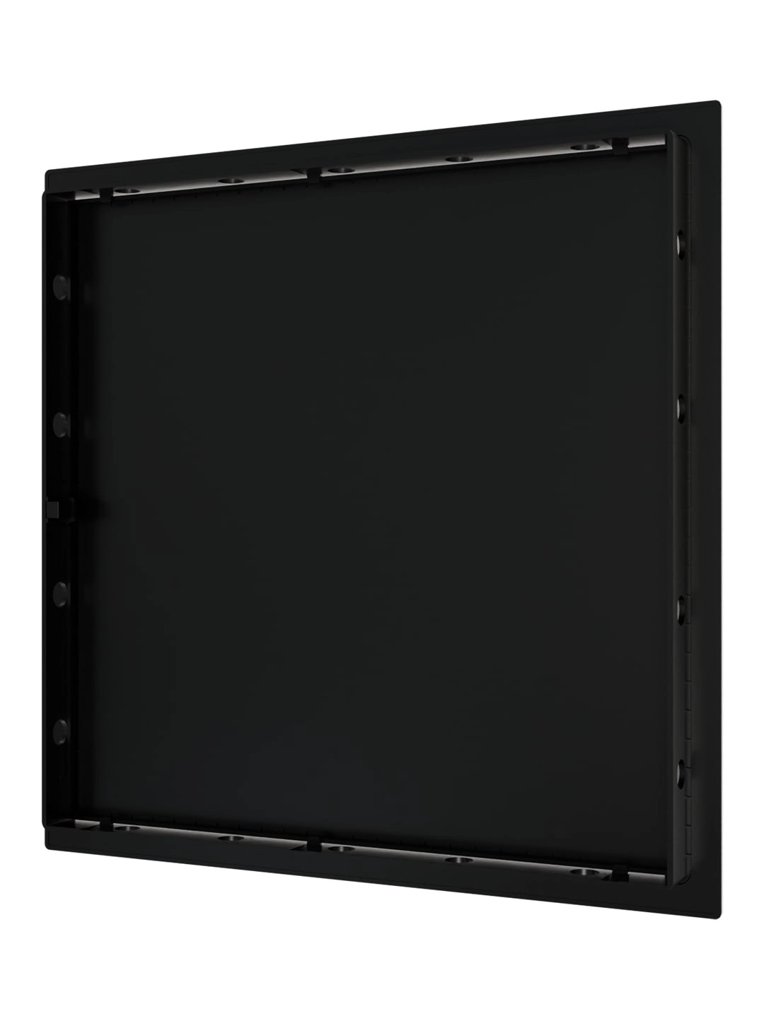 Люк ревизионный ERA LN фланец 300х300 нажимной 327х327 пластик EVECS (L3030N black) ЧЁРНЫЙ