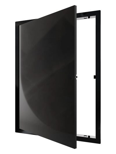 Люк ревизионный ERA LN фланец 300х400 нажимной 327х427 пластик EVECS (L3040N black) ЧЁРНЫЙ