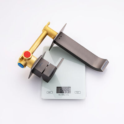 R02.11.09 Смеситель встраиваемый  для умывальника RAGLO (графит)