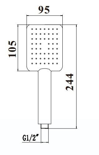Лейка SAVOL для ручного душа 1/2″ (1 режим) S-FSP01H  Лейка SAVOL для ручного душа 1/2″ (1 режим) S-FSP01H