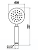 Лейка SAVOL для ручного душа 1/2″ (1 режим) S-YSP02L