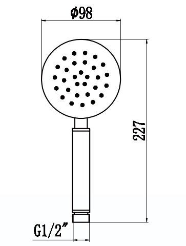 Лейка SAVOL для ручного душа 1/2″ (1 режим) S-YSP02L Лейка SAVOL для ручного душа 1/2″ (1 режим) S-YSP02L