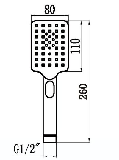 Лейка SAVOL для ручного душа 1/2″ (1 режим) S-FSP03H  Лейка SAVOL для ручного душа 1/2″ (1 режим) S-FSP03H
